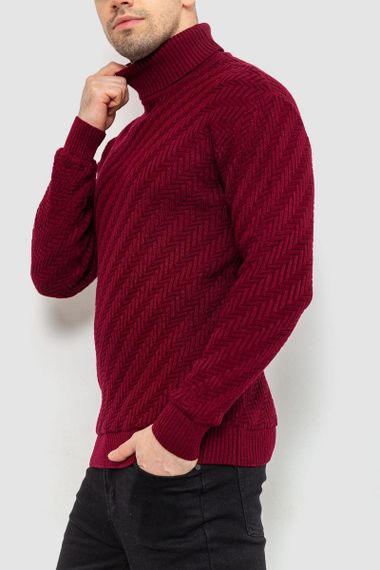 Гольф чоловічий, колір бордовий, 161R696 | Зображення 2