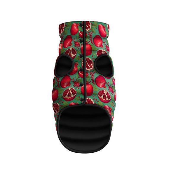 Курточка для собак WAUDOG Clothes крихіток "Гранати", S35, В 47-50 см, C 30-33 см