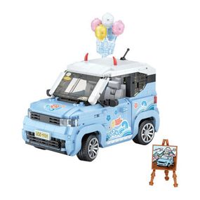 Конструктор LOZ Автомобіль MINI блакитний (1131)