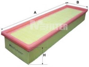 Фільтр повітряний OPEL, RENAULT (вир-во M-filter) MFILTER K134 на OPEL KADETT D (31_-34_, 41_-44_)