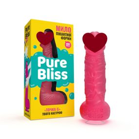 Мыло член на присоске Pure Bliss MINI красный, 15 см Sex Aura