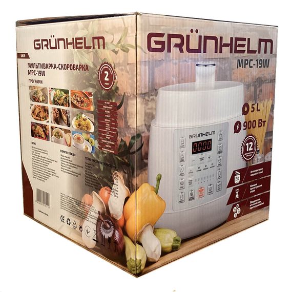 Мультиварка-скороварка Grunhelm MPC-19W | Зображення 2