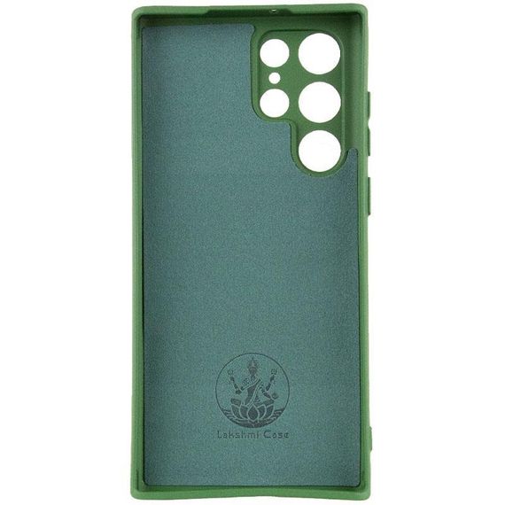 Чехол Silicone Cover Ummi Lakshmi Full Camera (AA) для Samsung Galaxy S23 Ultra Зеленый / Dark green | Зображення 1