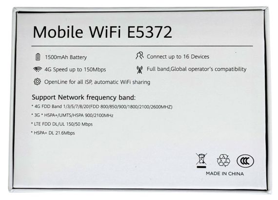 Роутер модем Huawei E5372s-32 4G LTE WiFi для SIM-карти з підтримкою зовнішньої антени | Зображення 6