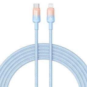 Дата кабель Baseus Discolor Series Fast Charging Type-C to Lightning 20W (2m) (P10374901) Galaxy Blue