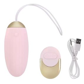 Віброяйце з пультом ДК "Secret egg", колір рожевий, 10 режимів sexstyle