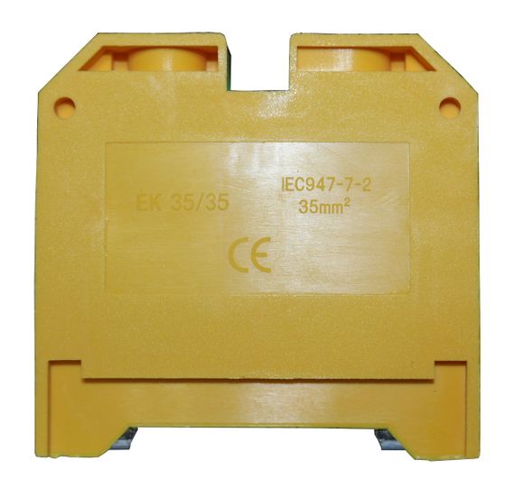 Клемма "PE" КНГз-SAK-35EK 125А 6-35мм2 винтовая желто-зеленая DIN-рейка без маркера Ny95505480 | Зображення 2
