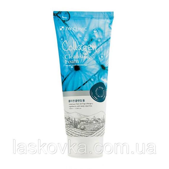 Пінка для вмивання з колагеном 3W Clinic Collagen Cleansing Foam | Зображення 4