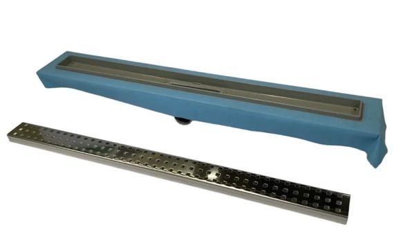 Душовий канал з горизонтальним фланцем Maxiflow Standart Line 60 см решітка Квадрат 4022.TY050K.060.1