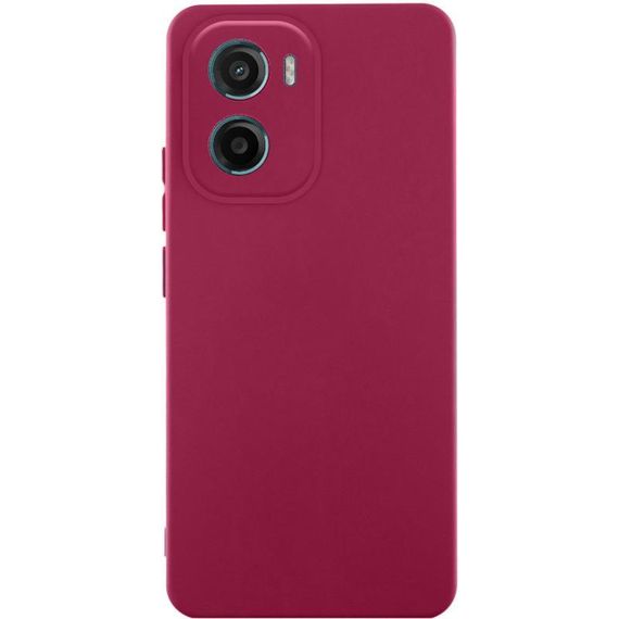 Чохол Silicone Cover Ummi Lakshmi Full Camera (AA) для Motorola Moto G05 / E15 4G Бордовий / Marsala