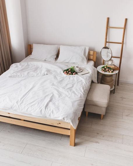 Постільна білизна сімейна Dushka Home Варена бавовна 20943 160х215х2 см біла