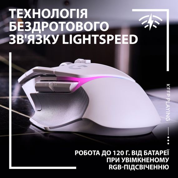 Мишка Logitech G502 X Plus Wireless White (910-006171) | Зображення 2