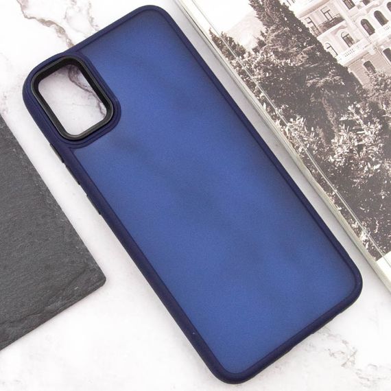 Чохол TPU+PC Lyon Frosted для Samsung Galaxy A04e Navy Blue | Зображення 3