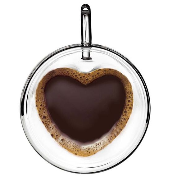 Набор стеклянных чашек с двойными стенками (сердце) Con Brio СВ-8930-2, 2шт, 300мл | Зображення 3