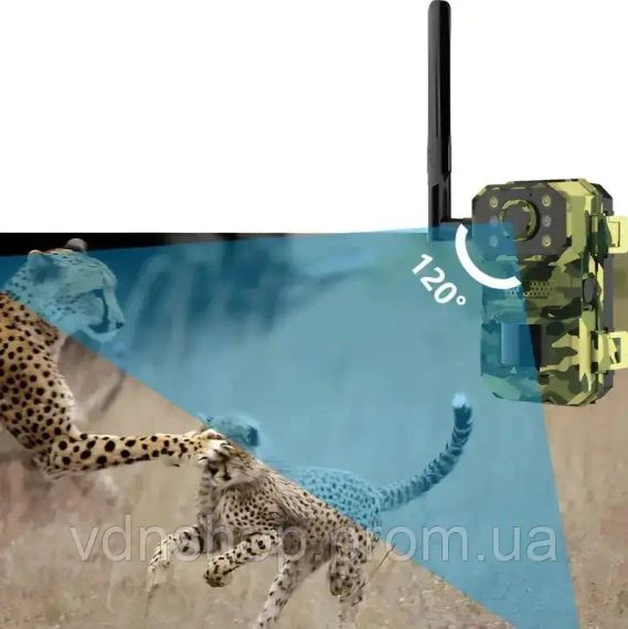 Камера для охоты на солнечной батарее A8S 4G, датчик движения, камуфляж | Зображення 9