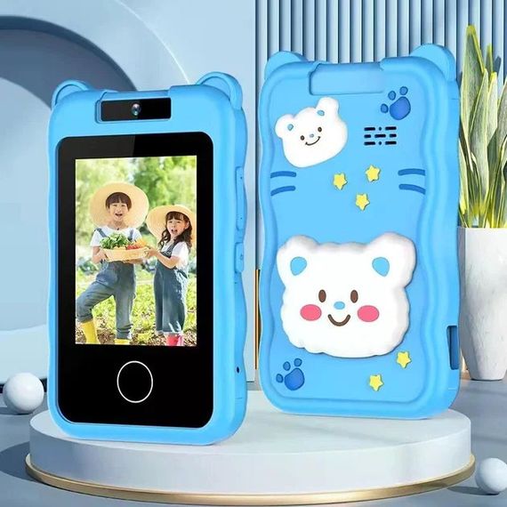 Інтерактивний дитячий смартфон 2.8 inch із сенсорним IPS-екраном • Іграшковий смартфон для дітей з камерою, іграми, музикою та розвивальними функціями | Зображення 3