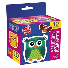 Детский набор магнитов "Цветные совята" VT3106-38, 10 магнитов