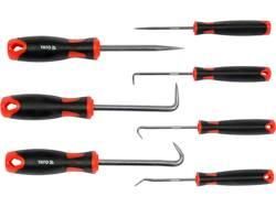 Набір гачки наконечники різної форми шило 7 штук YATO YT-08425