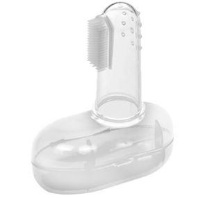 Силіконова зубна щітка для ясен MGZ-0706(Crystal) у футлярі