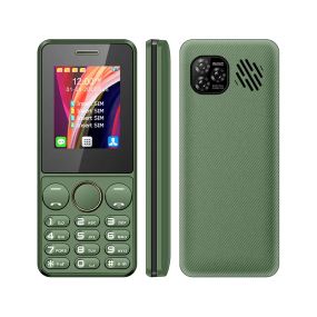 Кнопковий мобільний телефон на 4 сім карти AIEK s-mobile S73 Green