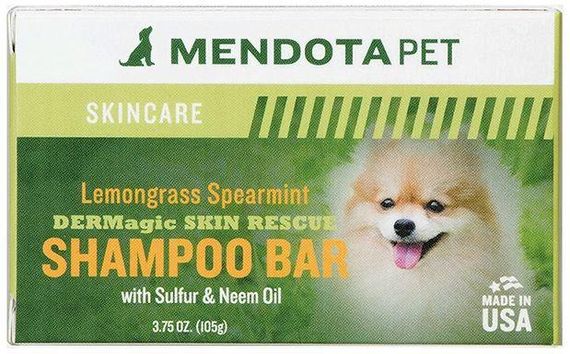 Шампунь с лемонграссом и мятой в брикете DERMagic Skin Rescue Shampoo Bar Lemongrass/Spearmint 105г