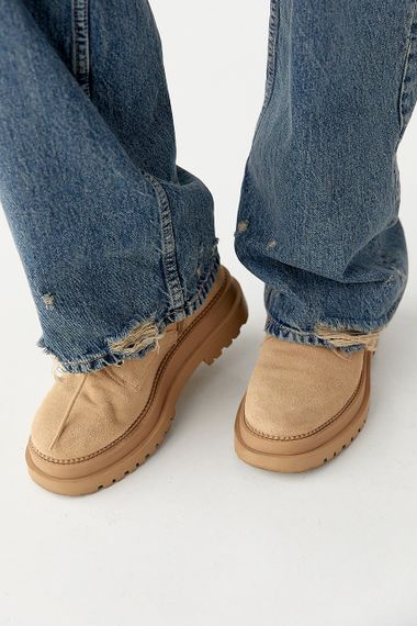 Джинси  Straight leg з потертостями - джинс цвет, 40р (є розміри) | Зображення 3