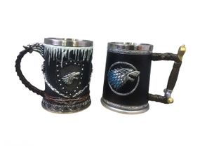 Подарунковий набір Чашка Келих 3D Гра Престолів Game Of Thrones Winter Is Coming Stark Старк