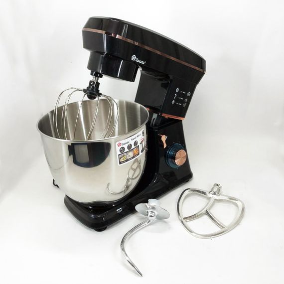 Планетарний міксер 3 насадки Domotec R 6673 12 л, Багатофункціональний кухонний прилад MO-15 | Зображення 5