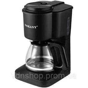 Кавоварка крапельна Sokany SK-124 з підігрівом 600 мл