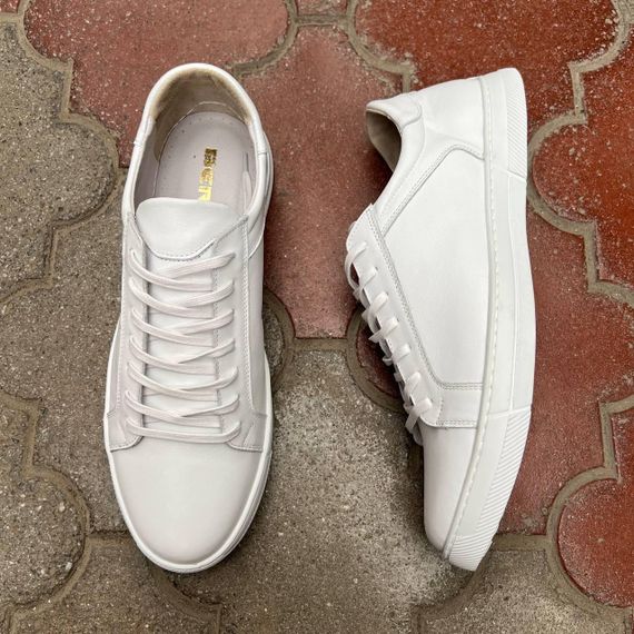 Білі шкіряні кеди Berg 46 розмір | Зображення 1