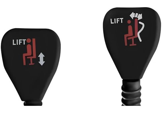 Крісло офісне на колесах Bonro Бонро B-6071 TPF чорне з підставкою для ніг (42412008) | Зображення 6