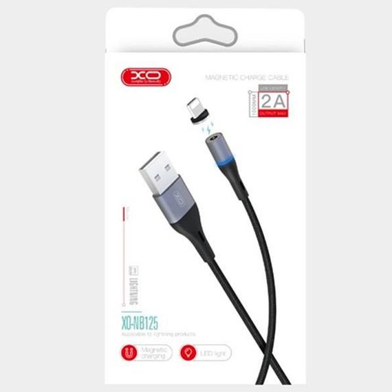 USB cable XO Lightning Magnetic (NB125) черный | Зображення 2