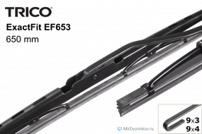 Щітка склоочисника TRICO ExactFit EF653 каркасна OEM 650мм