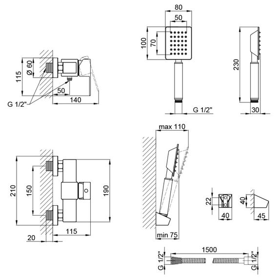 Змішувач для душа Lidz (NKS) -10 30 010 00 | Зображення 1