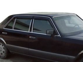 Ветровики (4 шт, HIC) для Mercedes S-сlass W140