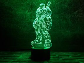 3D светильник  "Железный человек 3" 3DTOYSLAMP