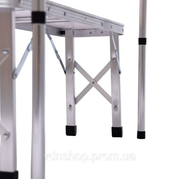 Комплект туристичний стіл + 2 лавки складні меблі Білий Lugi JY-9060W | Зображення 5