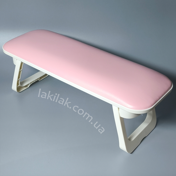 Підлокітник для манікюру рожевий (складні ніжки) + килимок