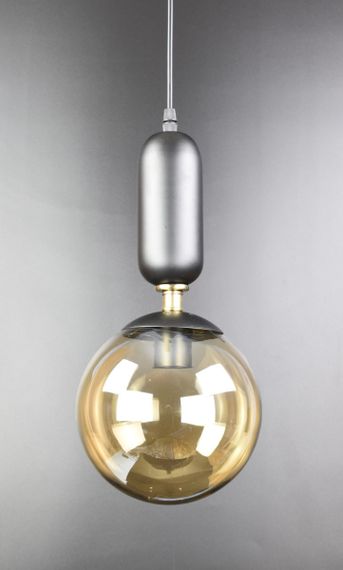 Люстра підвісна LOFT на 1 лампочку 25953 Чорний 40-90х18х18 см. | Зображення 1