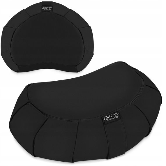 Подушка для йоги та медитації 4FIZJO Zafu напівкругла 40 x 30 x 12 см Black (P-5907739315519) | Зображення 7