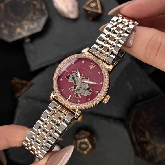 Годинник наручний Awarder 047 Silver-Gold-Pink | Зображення 9