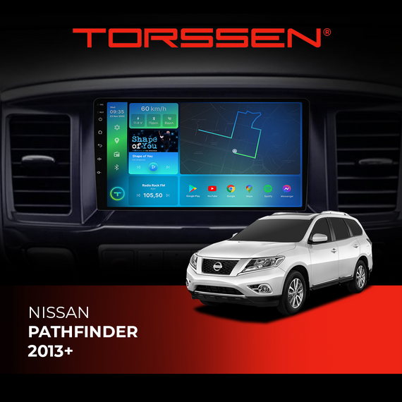 Штатная магнитола Torssen Nissan Pathfinder 2013+  FL9 4+64Gb 4G Carplay DSP