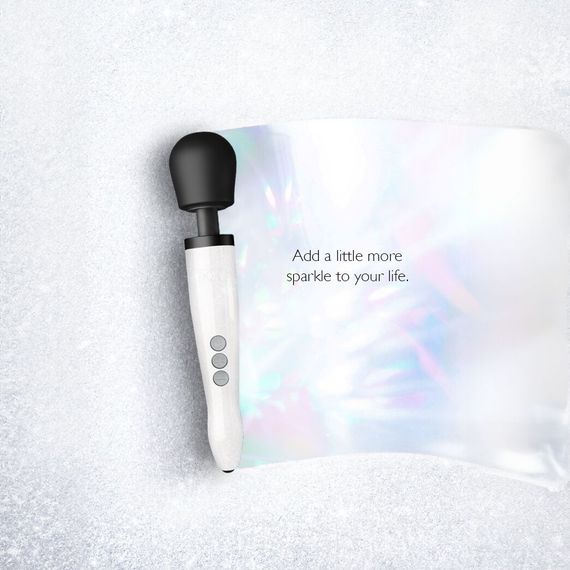 Вібромасажер DOXY Die Cast R Stardust White, перезаряджуваний, до 9000 об/хв | Зображення 7