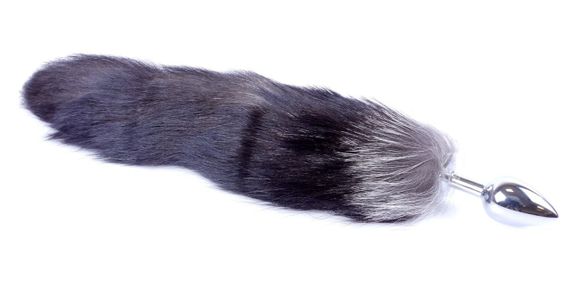 Анальна пробка ( розмір S ) із хвостом Boss Series - Fox TAIL Black XXL, BS6400097 sexstyle | Зображення 1