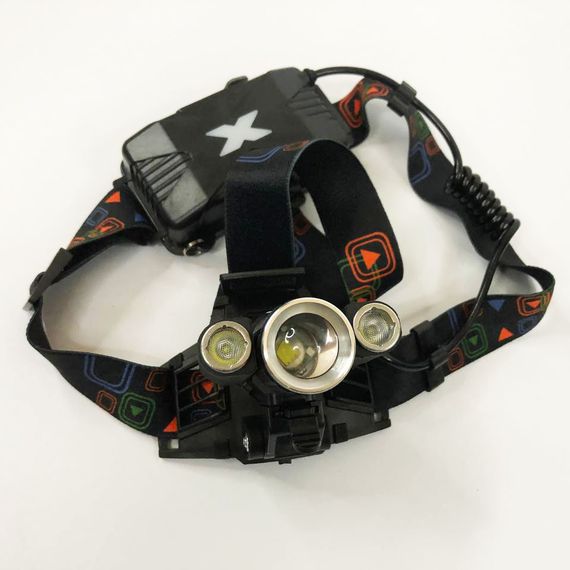 Налобний ліхтар для сто, Ліхтарик налобний потужний, Ліхтар акумуляторний для риболовлі FM-38 | Зображення 5