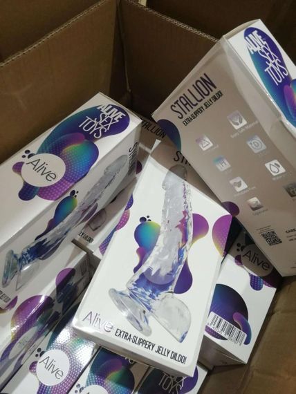 Прозрачный фаллоимитатор Alive Jelly Dildo Stallion (мятая упаковка) sexstyle | Зображення 1