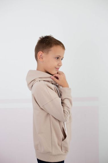 Худі для хлопчика (підлітковий) Носи своє 152 Бежевий (p-14112-158587) | Зображення 5