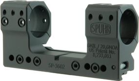 Моноблок Spuhr SP-3602. d - 30 мм. Extra High. 6 MIL/20.6 MOA. Picatinny