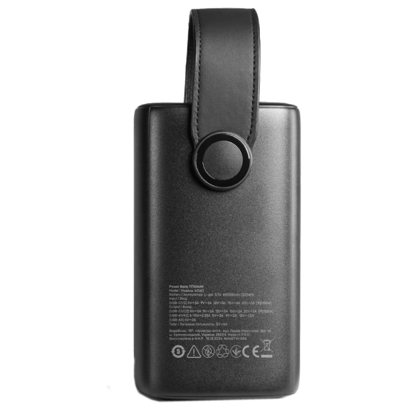 Videx TITANUM WC60 PD100W Black 60000mAh Повербанк | Зображення 3