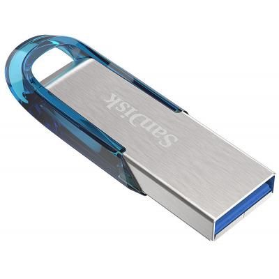 USB флеш накопичувач SanDisk 64GB Ultra Flair Blue USB 3.0 (SDCZ73-064G-G46B) | Зображення 3
